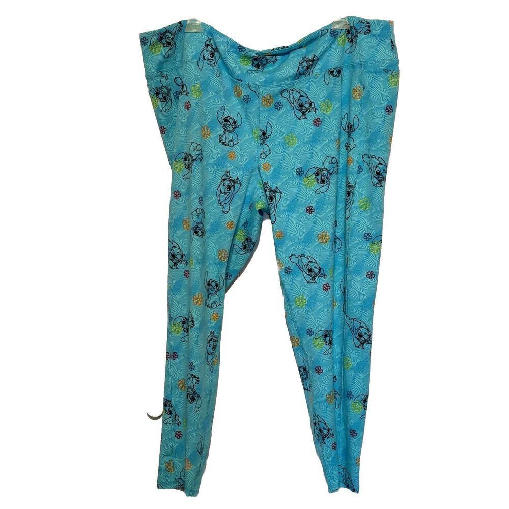 Lilo and Stitch Leggings 2x Workout Fitness Stretch Exercise Walking XXL
